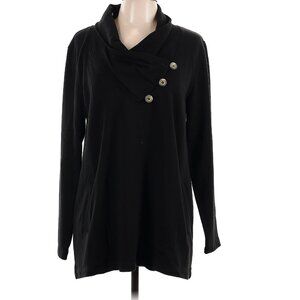 Soft Surroundings Black Pullover Sweater Size L